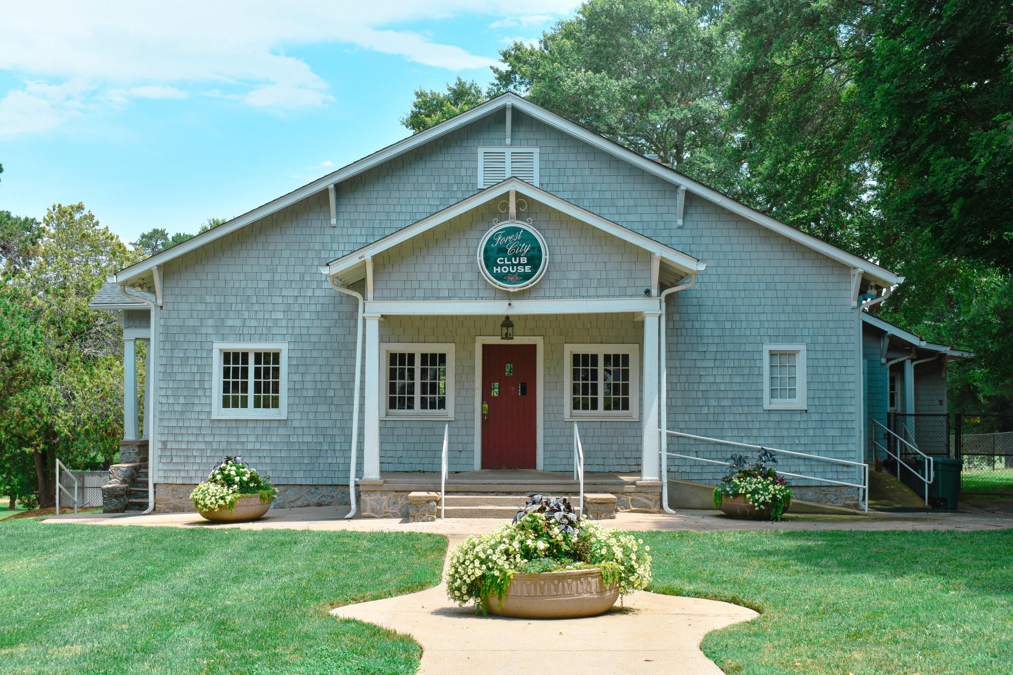 Front view of Clubhouse